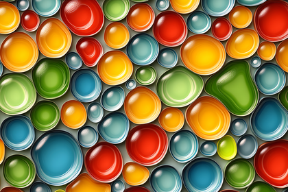 Glossy Colorful Pebble Pattern