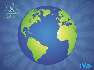 Glossy Globe Free Vector