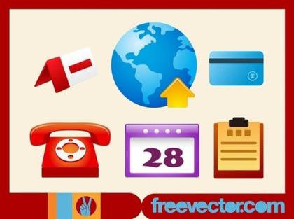 Glossy Icons Free Vector