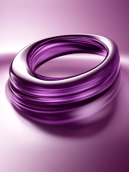 Glossy Purple Torus