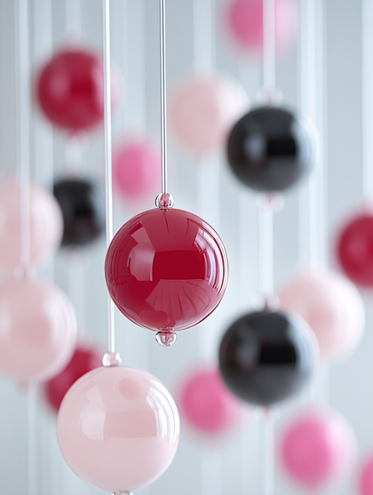 Glossy Spherical Ornaments