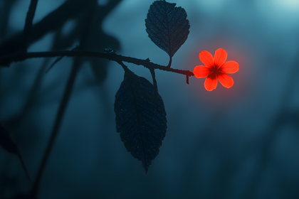 Glowing Bloom in Twilight