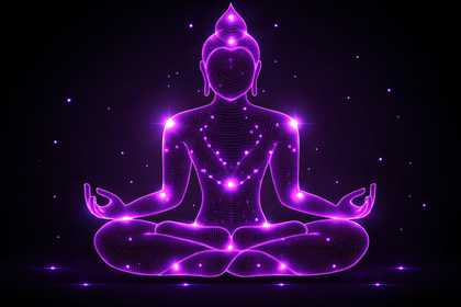 Glowing Buddha Meditation