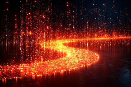 Glowing Data Stream