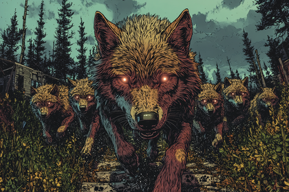 Glowing Eyed Wolf Pack