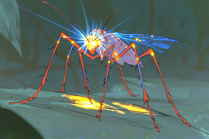 Glowing Insect Creature