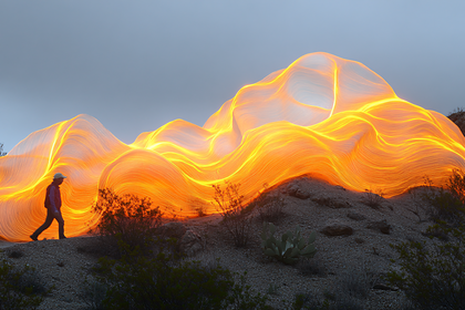 Glowing Landscape Encounter