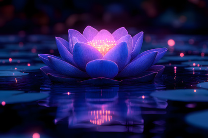 Glowing Lotus Bloom