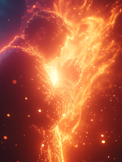 Glowing Particle Figure
