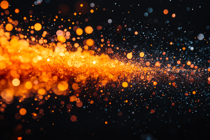 Glowing Particles Abstract