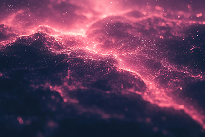 Glowing Pink Nebula