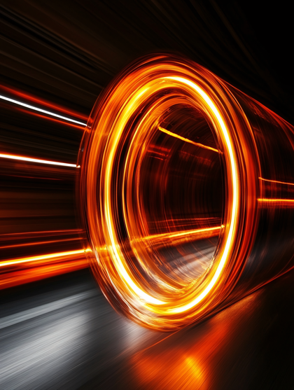 Glowing Tunnel Of Light