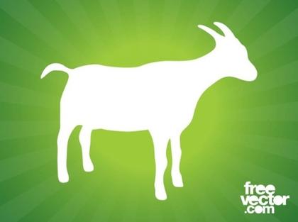 Goat Silhouette Free Vector