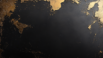 Gold Accented Black Surface Texture