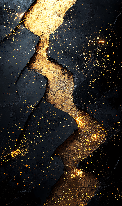 Gold And Black Abstract Texture