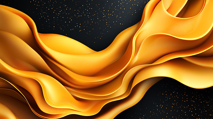 Gold Flowing Abstract
