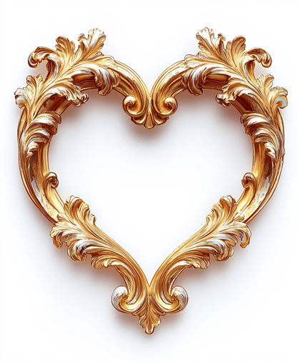 Gold Heart Frame