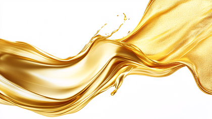 Gold Liquid Splash