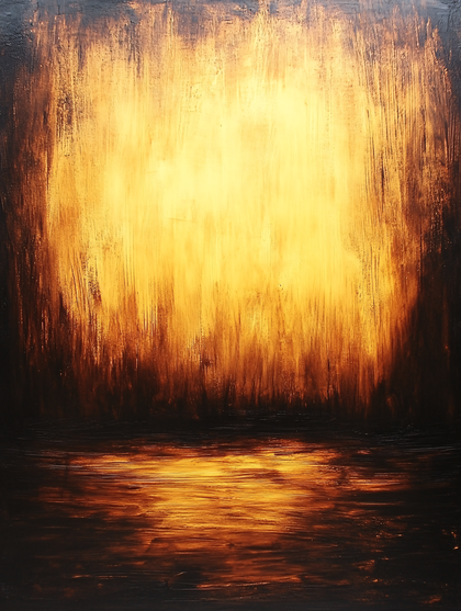 Golden Abstract Light Painting