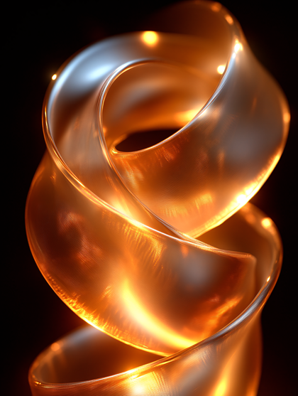 Golden Abstract Swirl