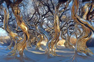Golden and Silver Twisted Trees