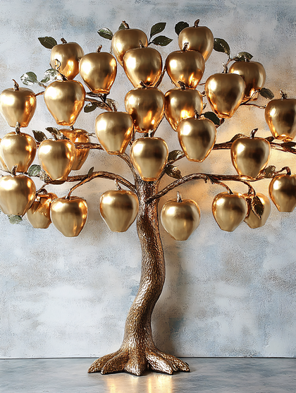 Golden Apple Tree Lamp