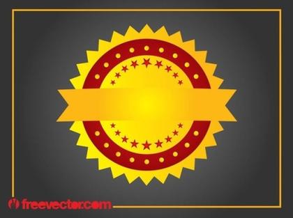 Golden Badge Free Vector