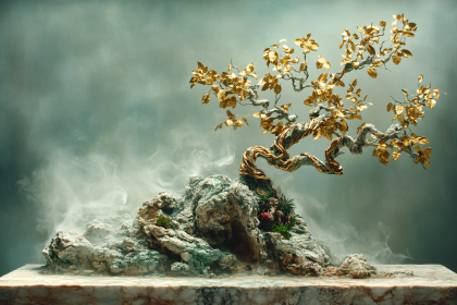 Golden Bonsai Tree