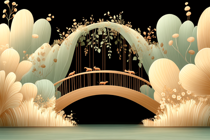 Golden Bridge at Twilight