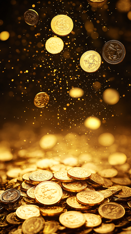 Golden Coin Shower