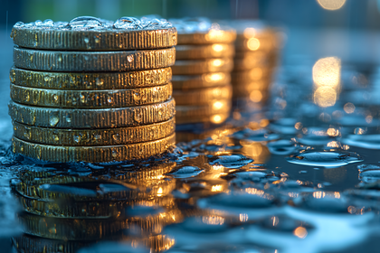 Golden Coins In The Rain