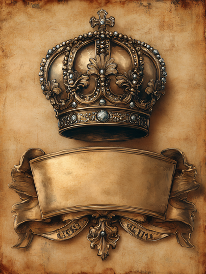 Golden Crown and Banner