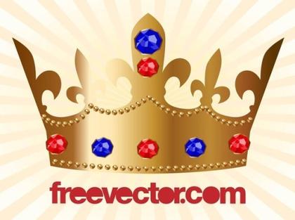 Golden Crown Free Vector