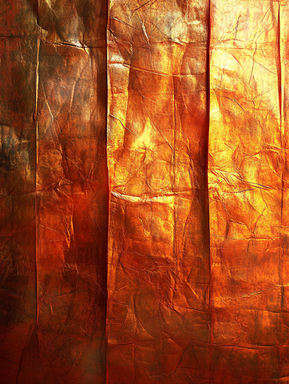Golden Crumpled Texture