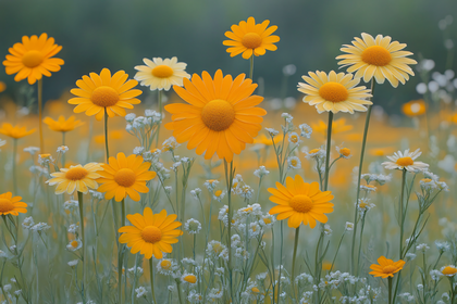 Golden Daisy Field