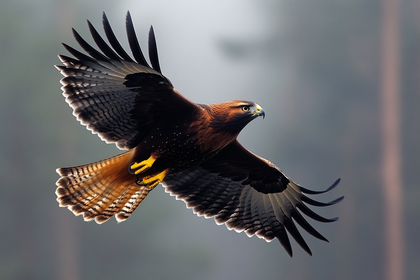 Golden Eagle in Majestic Flight