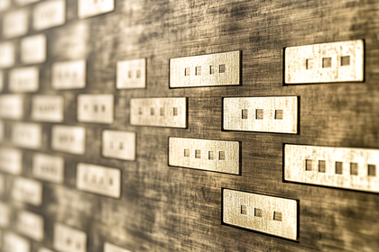 Golden Electrical Outlets Wall