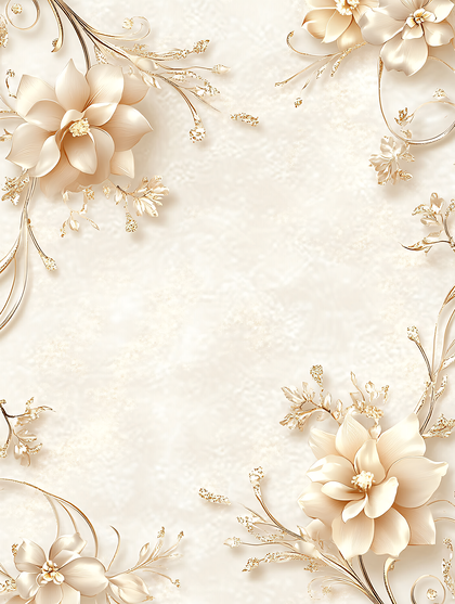 Golden Floral Elegance