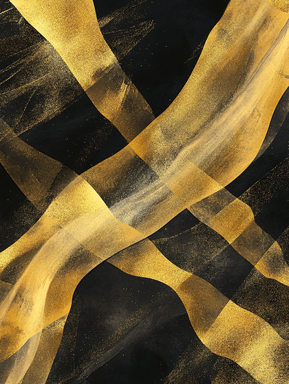 Golden Flow Abstract