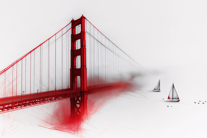 Golden Gate Bridge Sketch