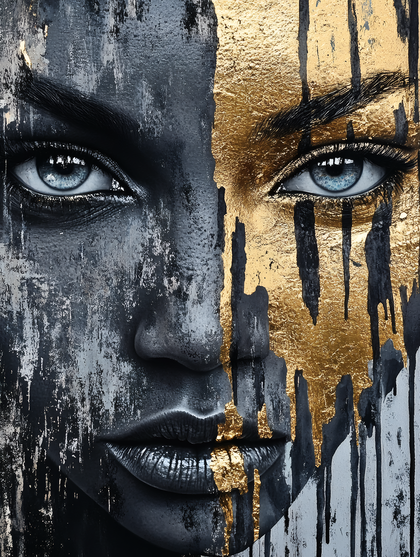 Golden Gaze Portrait