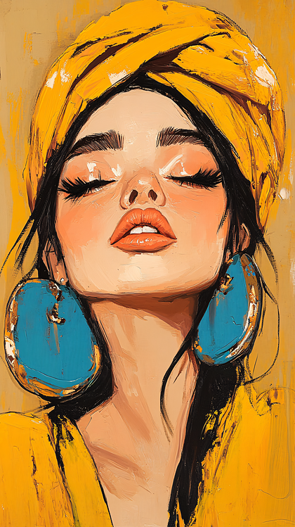 Golden Glamour Portrait