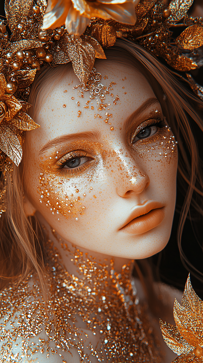Golden Goddess Portrait