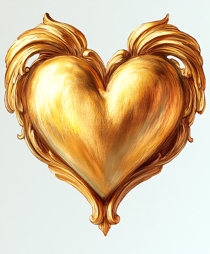 Golden Heart Ornament