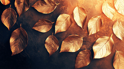 Golden Leaf Arrangement