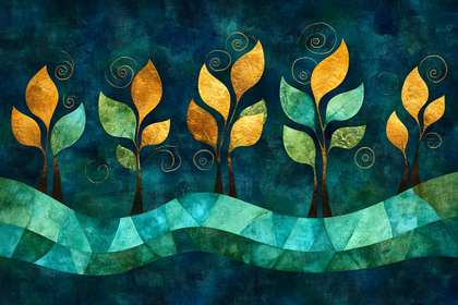 Golden Leaf Trees