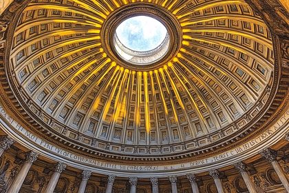 Golden Light Dome Oculus