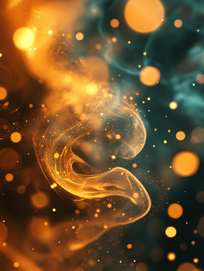 Golden Light Swirl