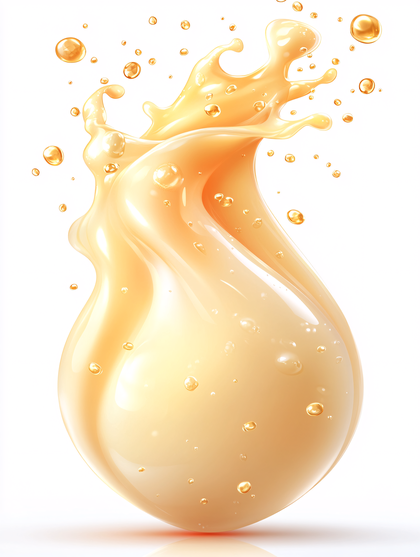Golden Liquid Splash