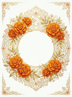 marigold gold wreath